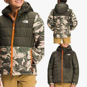 XL(18/20)The North Face Boys Printed Reversible Mount Chimbo Fz Hooded Jacket